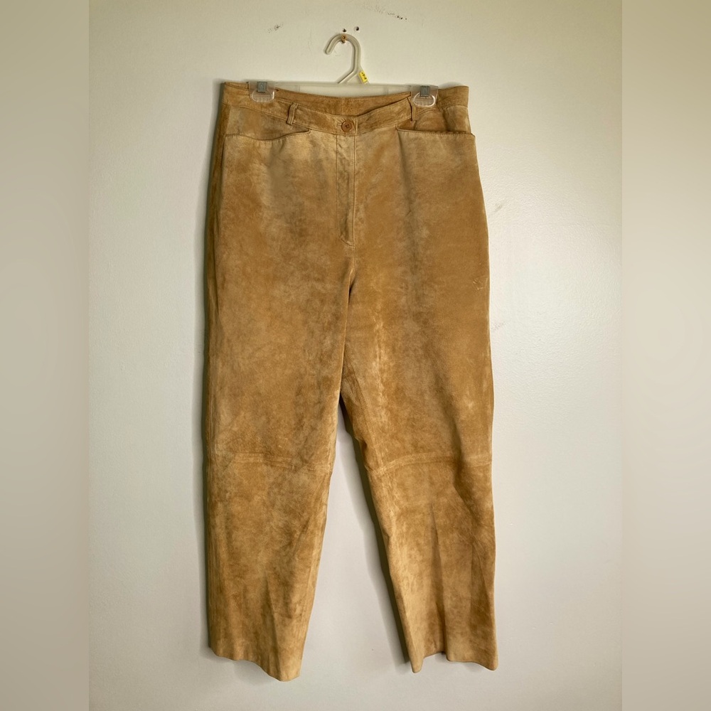Tan Leather Pants
